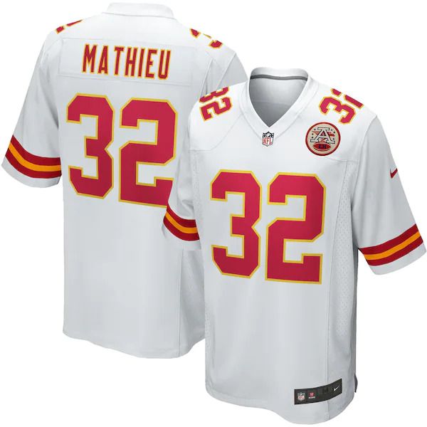 Men Kansas City Chiefs #32 Tyrann Mathieu Nike White Game Player NFL Jersey->kansas city chiefs->NFL Jersey